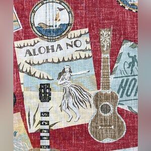 Reyn Spooner VTG Ukulele & Classic Hawaii Songs on Red Pullover